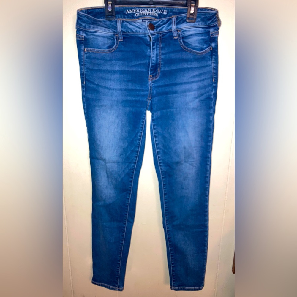 American Eagle Outfitters Super Stretch Jegging Style Skinny Jeans Size US10 Reg